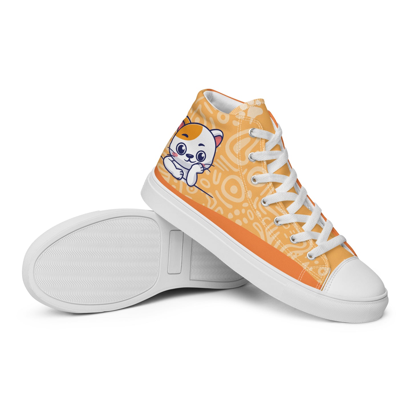 Cute Cat Women's High Top Custom Sneakers