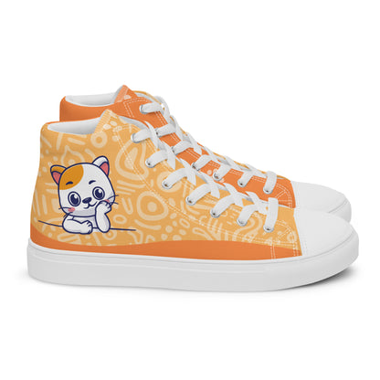 Cute Cat Women's High Top Custom Sneakers