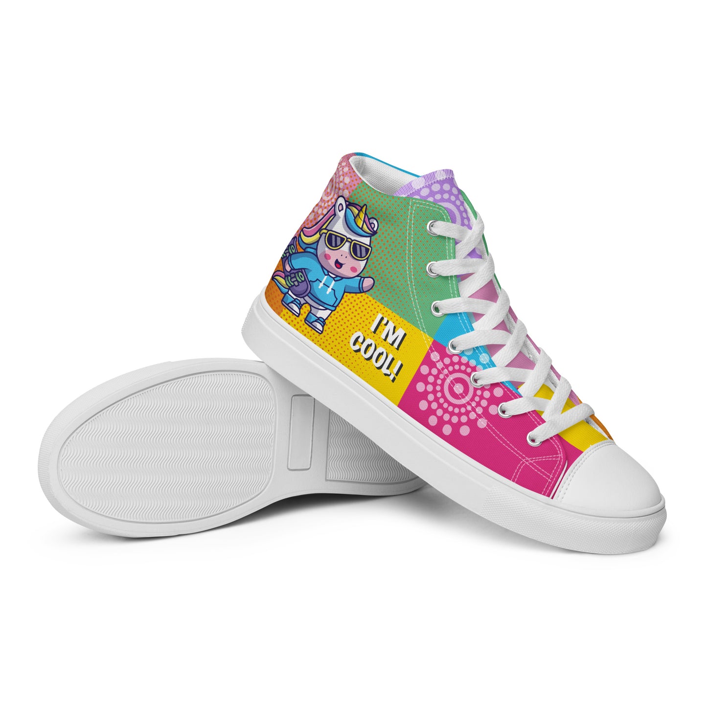 I am cool Woman's High Top Custom Sneakers