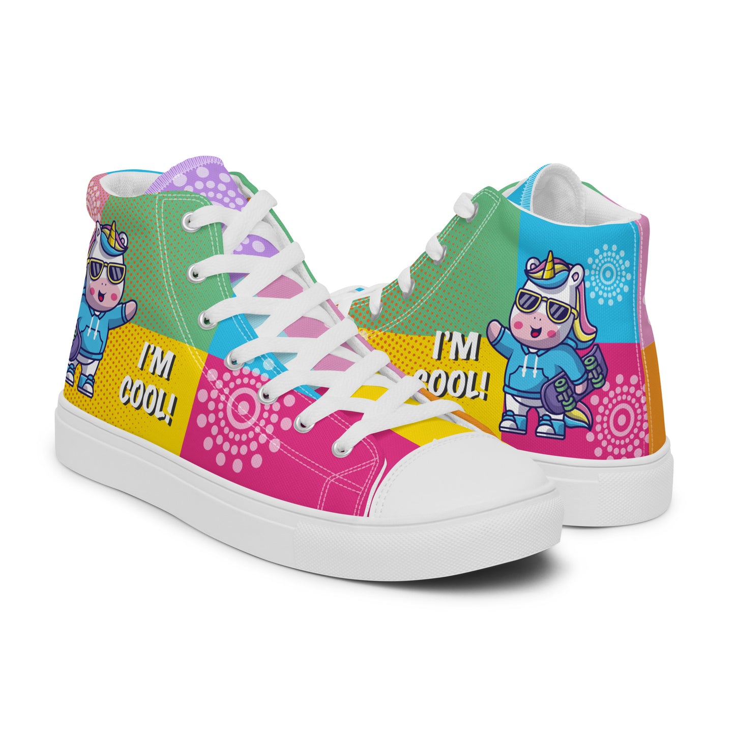 I am cool Woman's High Top Custom Sneakers