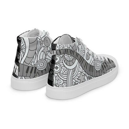 Music Lover Women's High Top Custom Sneakers