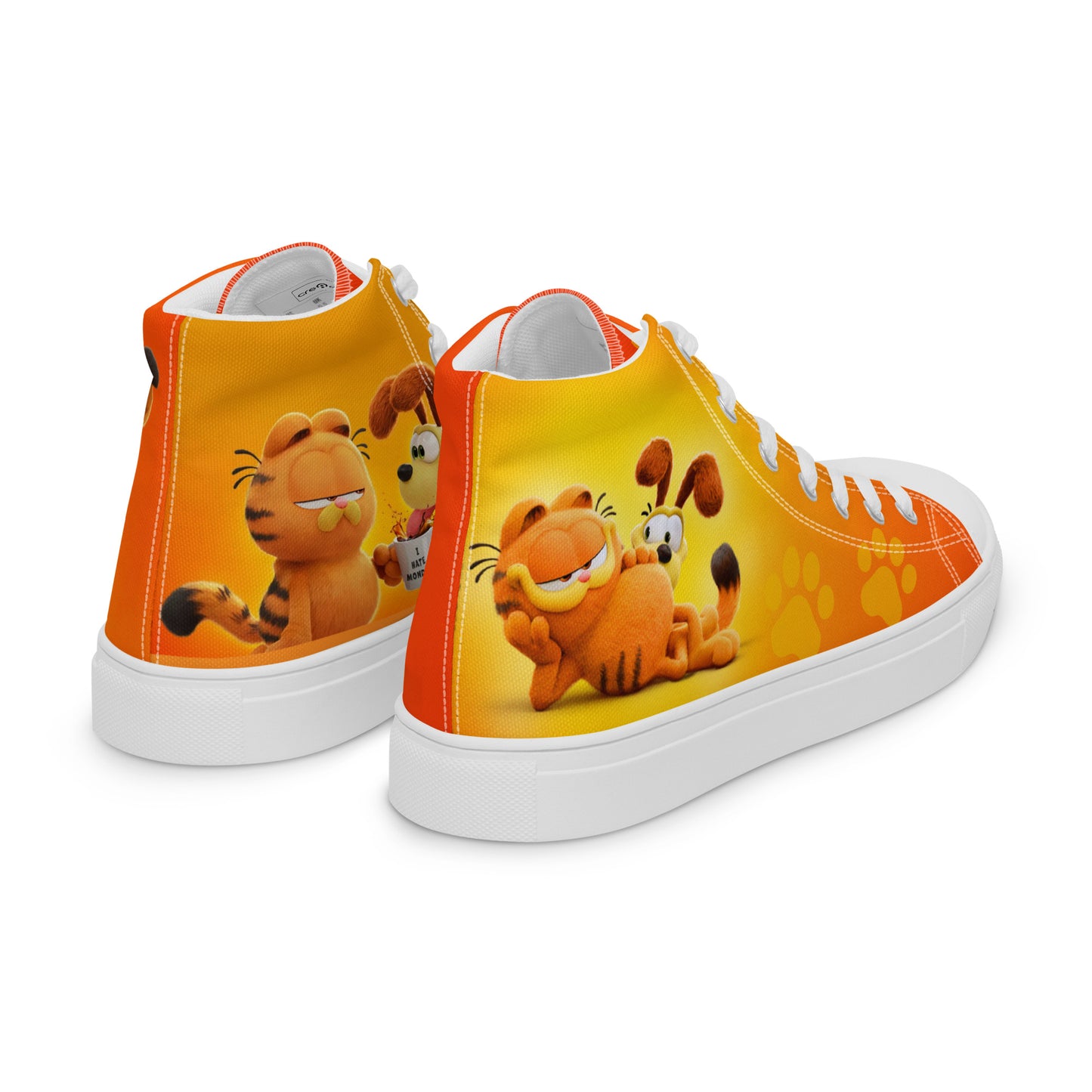 Garfield I hate Mondays Women's High Top Custom Sneakers