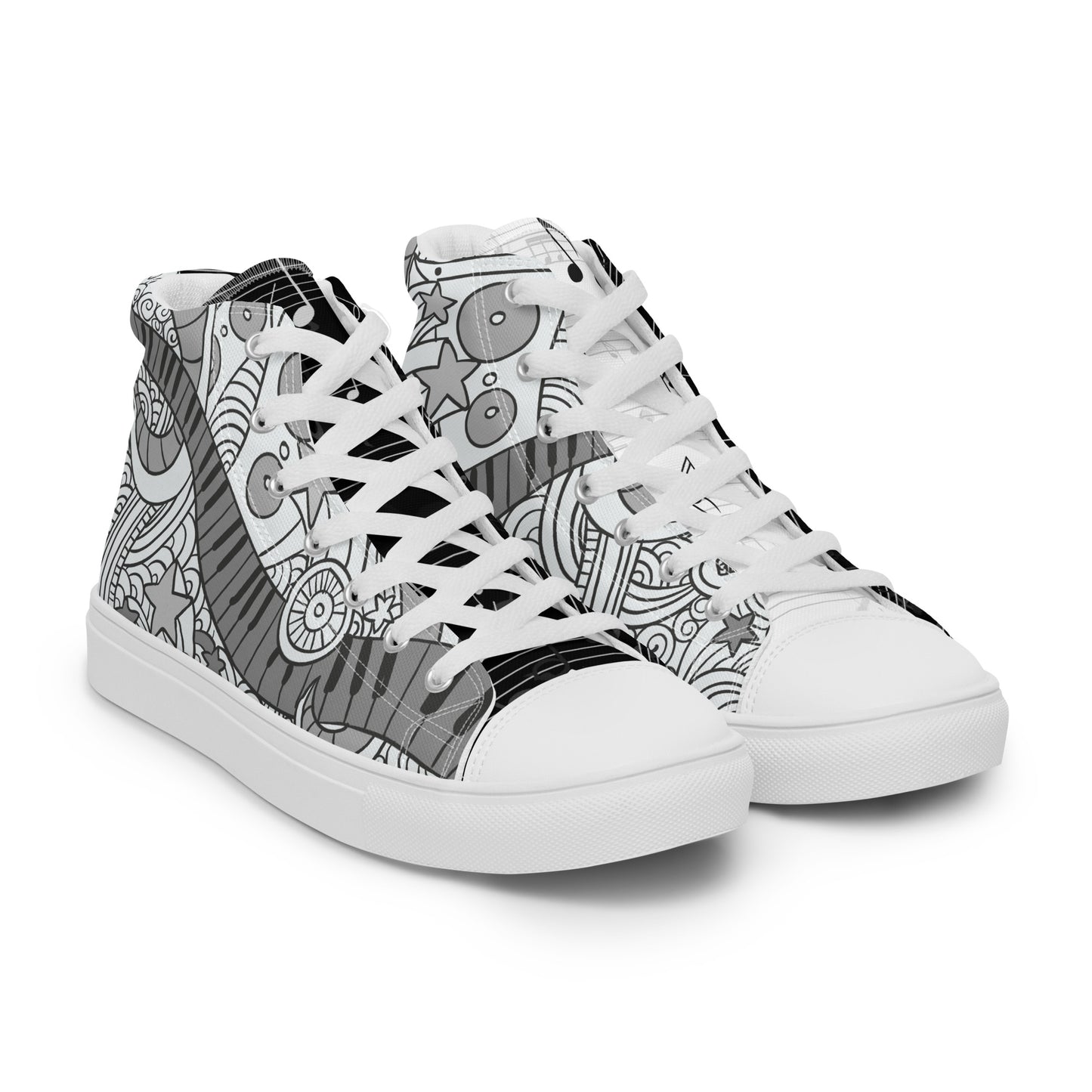 Music Lover Women's High Top Custom Sneakers