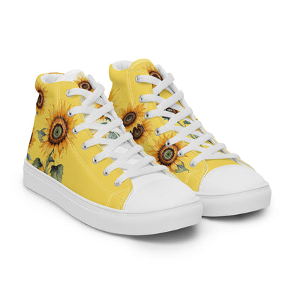 Sunflowers Women's High Top Custom Sneakers