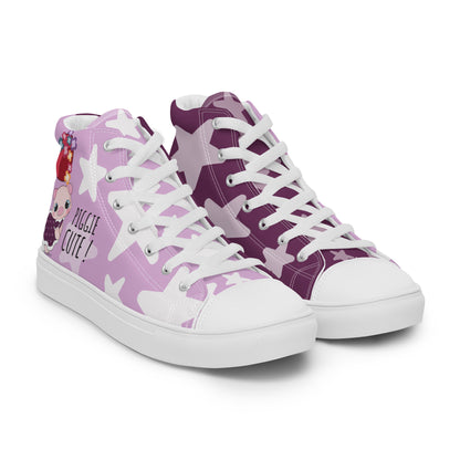 Cutie Pig Women's High Top Custom Sneakers