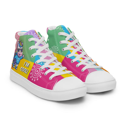 I am cool Woman's High Top Custom Sneakers