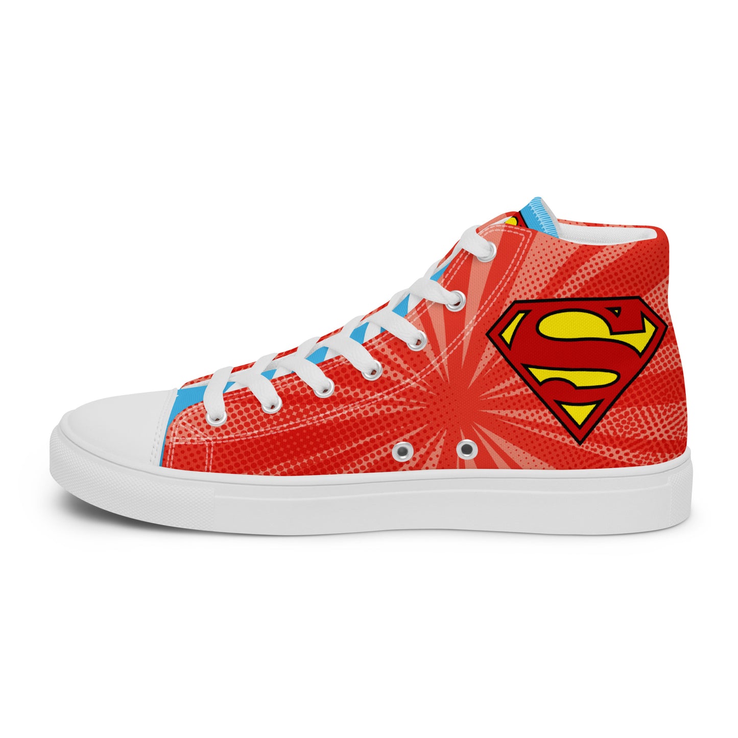 Supergirl Pop-Art Women's High Top Custom Sneakers