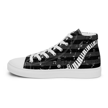 Music Lover Women's High Top Custom Sneakers