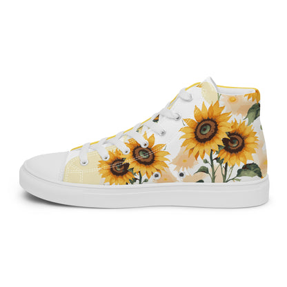 Sunflowers Women's High Top Custom Sneakers