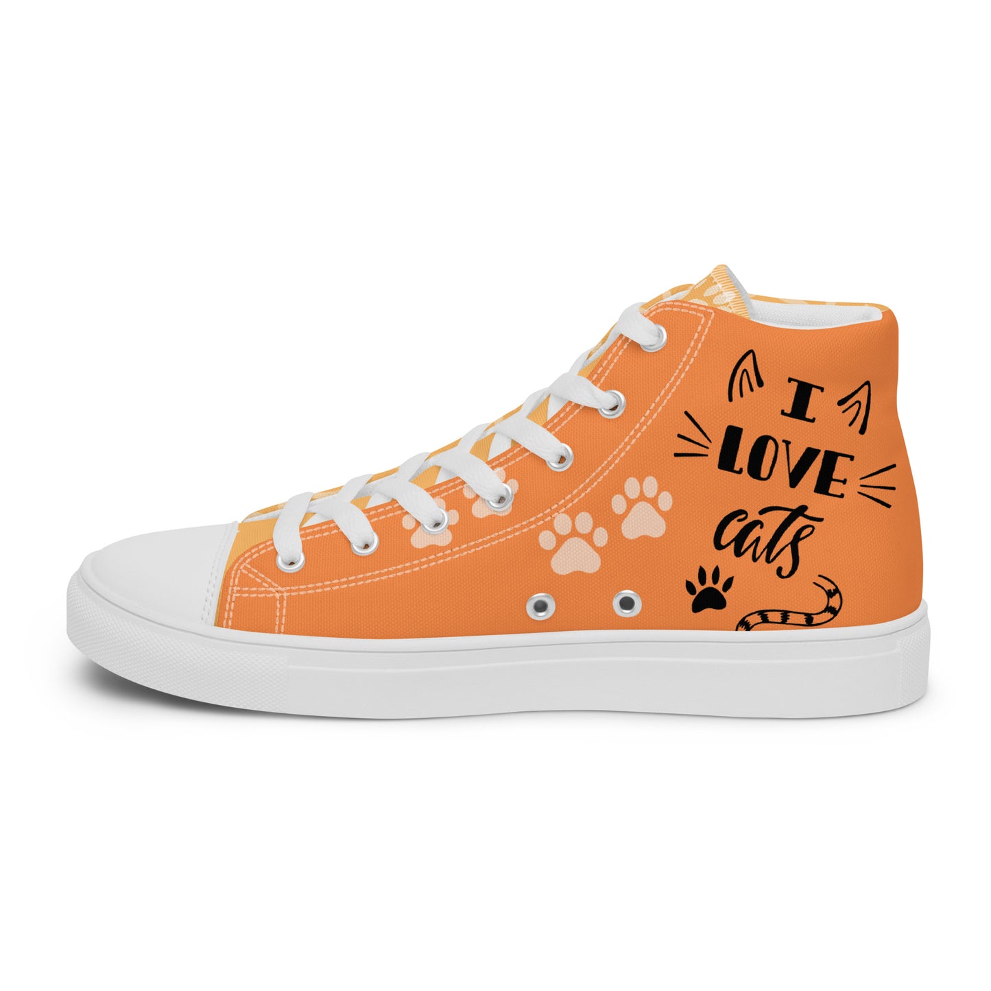 Cute Cat Women's High Top Custom Sneakers