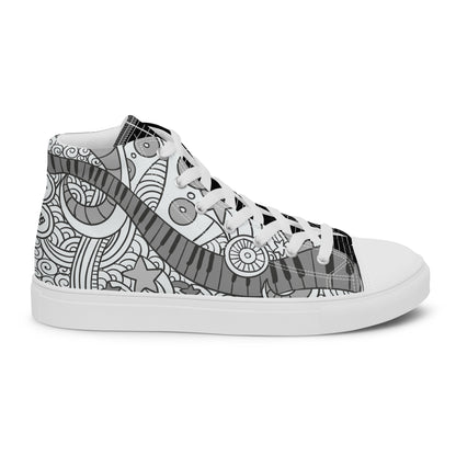 Music Lover Women's High Top Custom Sneakers