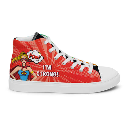 Colourful Cartoons Women's High Top Custom Sneakers