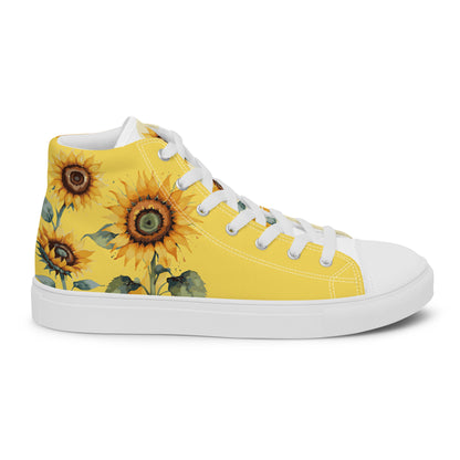 Sunflowers Women's High Top Custom Sneakers