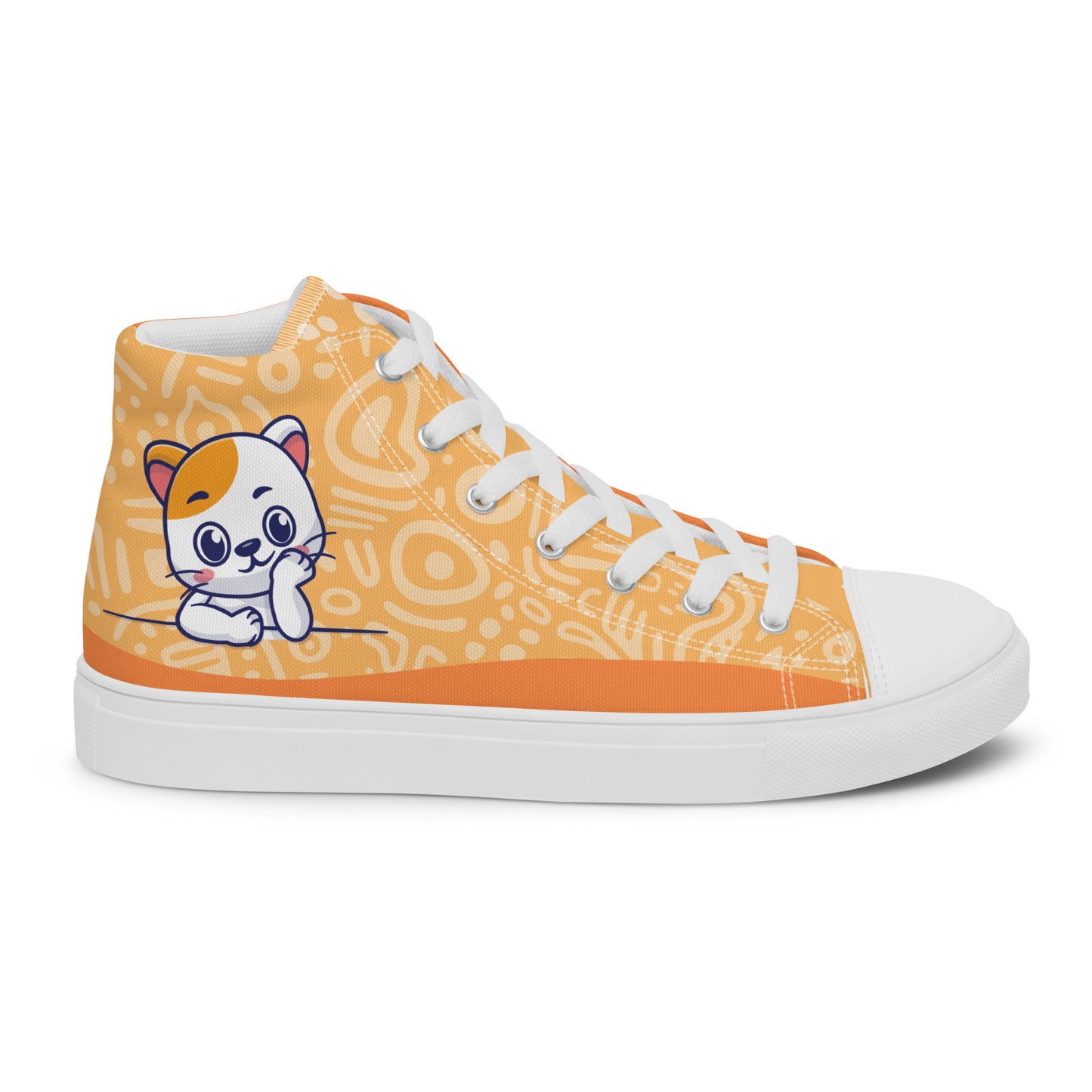 Cute Cat Women's High Top Custom Sneakers