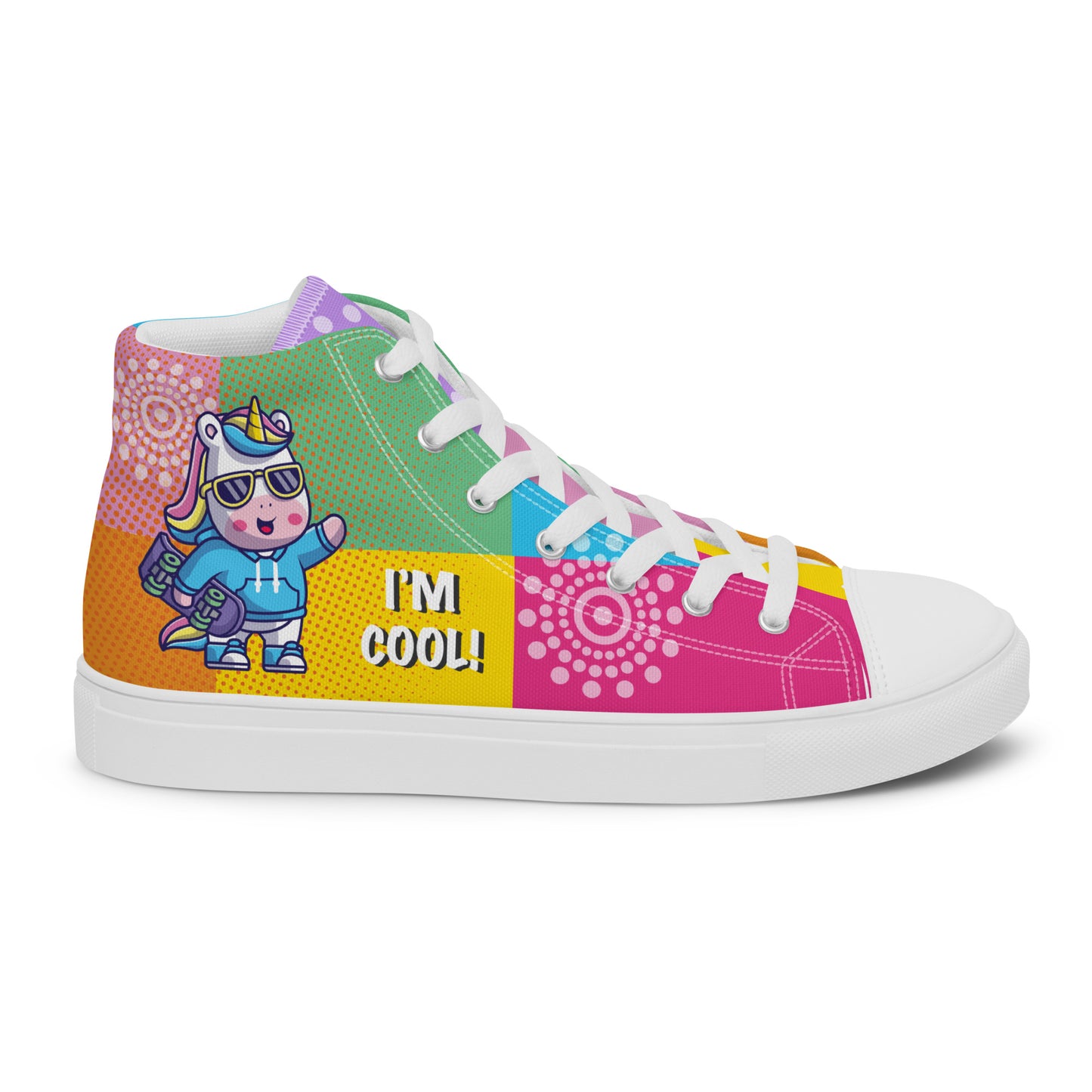 I am cool Woman's High Top Custom Sneakers