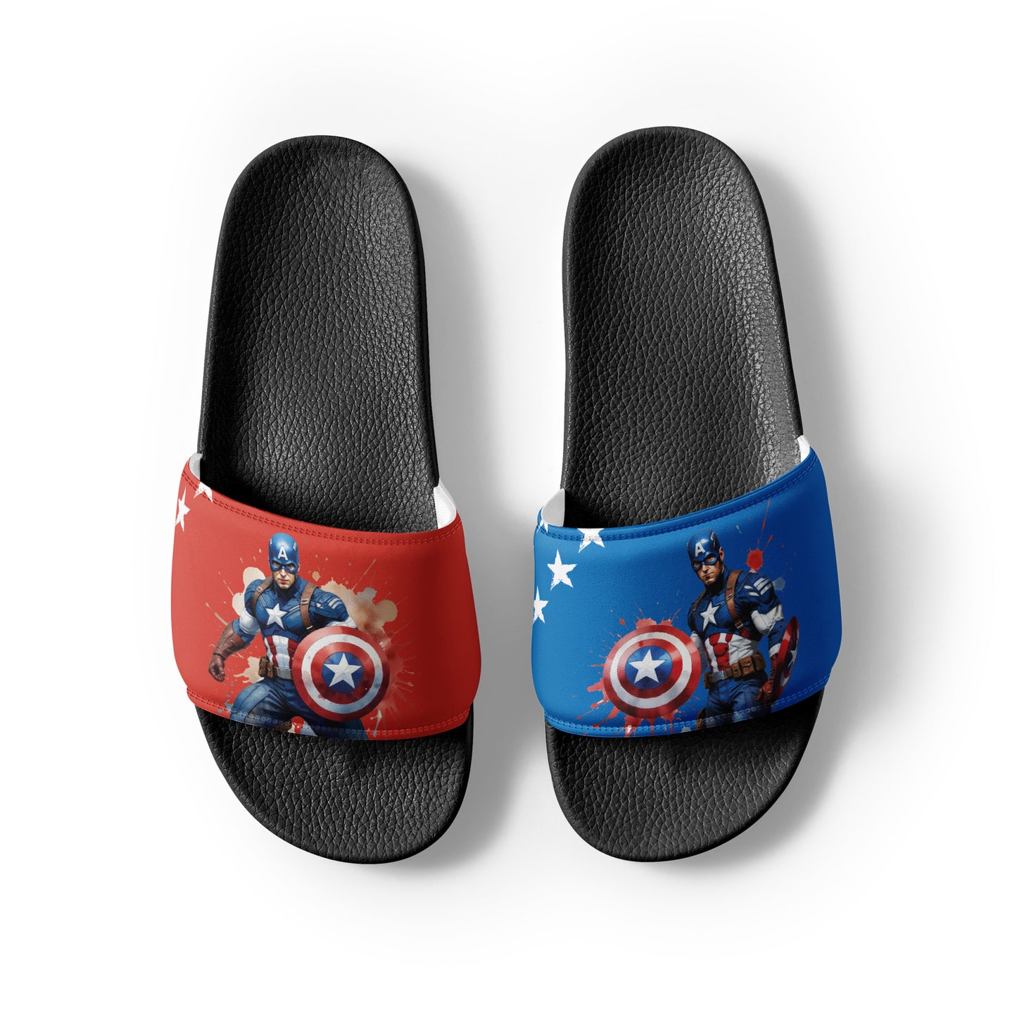 Captain America-Themed Women's Slides