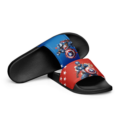 Captain America-Themed Women's Slides