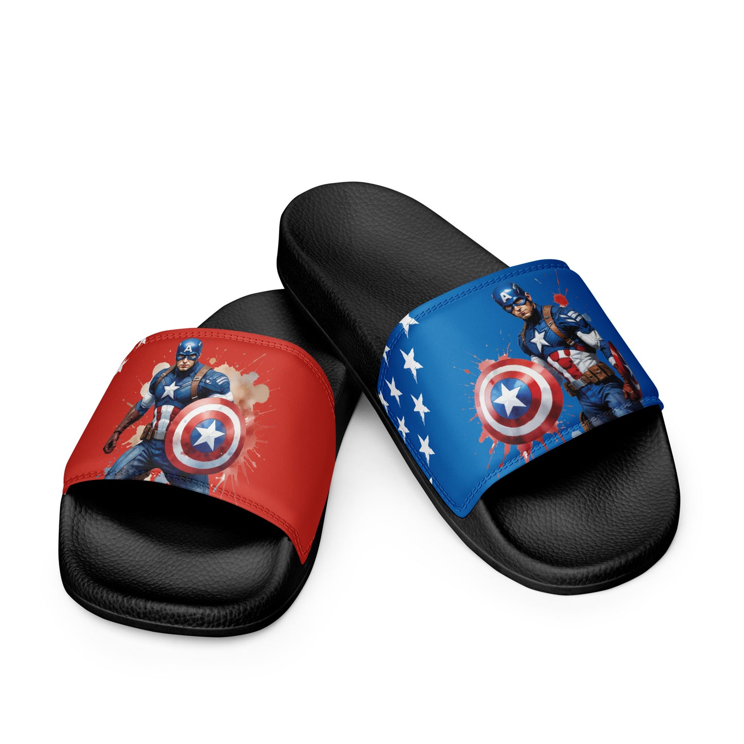 Captain America-Themed Women's Slides