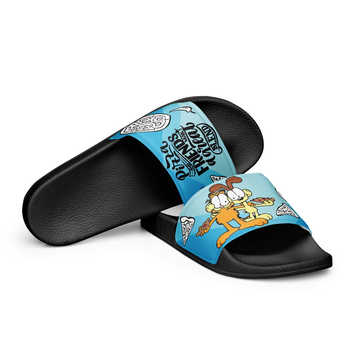 Pizza and Friends Garfield Women's Slides