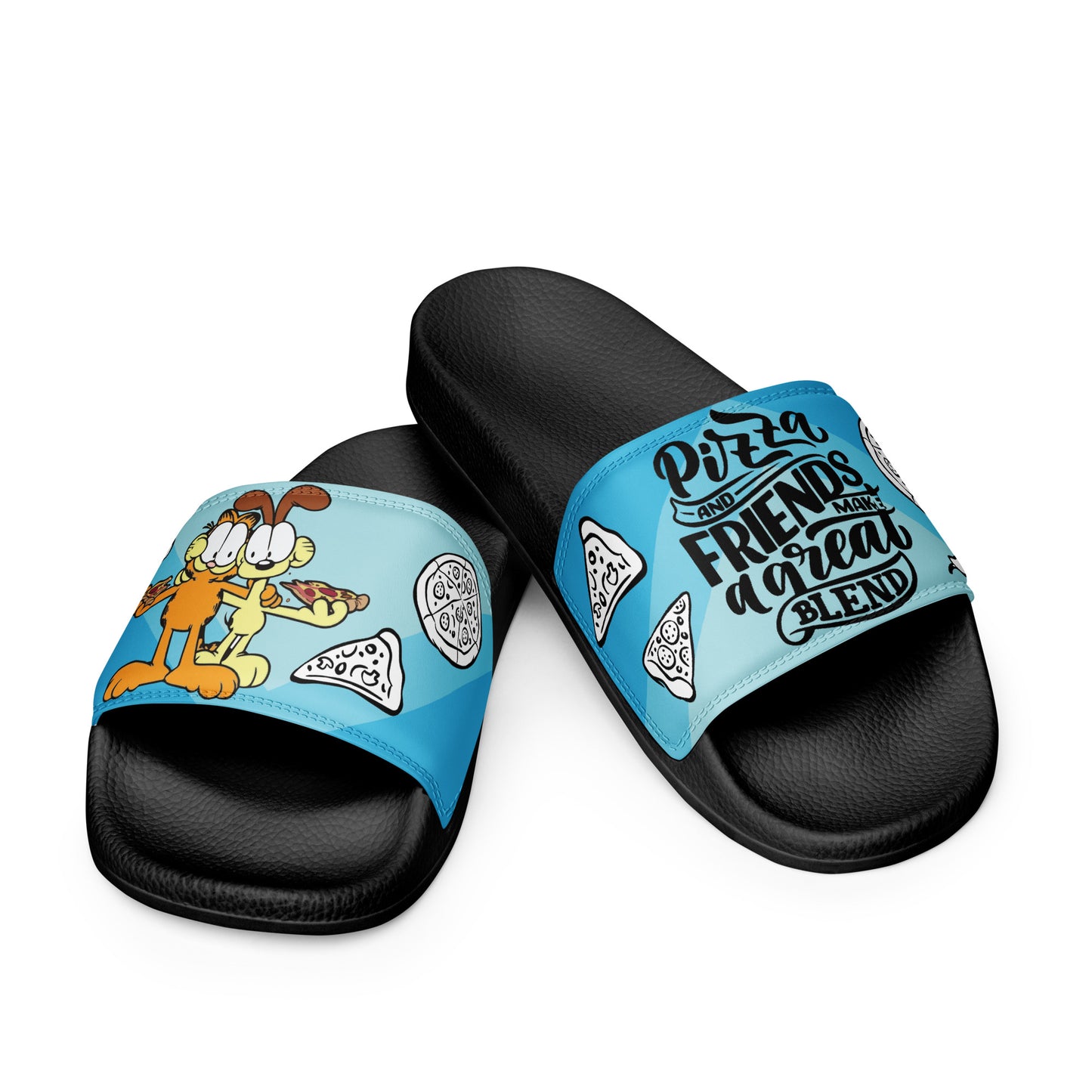 Pizza and Friends Garfield Women's Slides