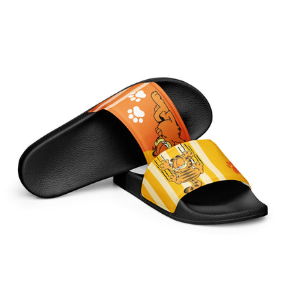 Garfield-Themed Orange and Yellow Women's Slides