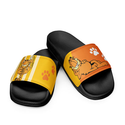 Garfield-Themed Orange and Yellow Women's Slides