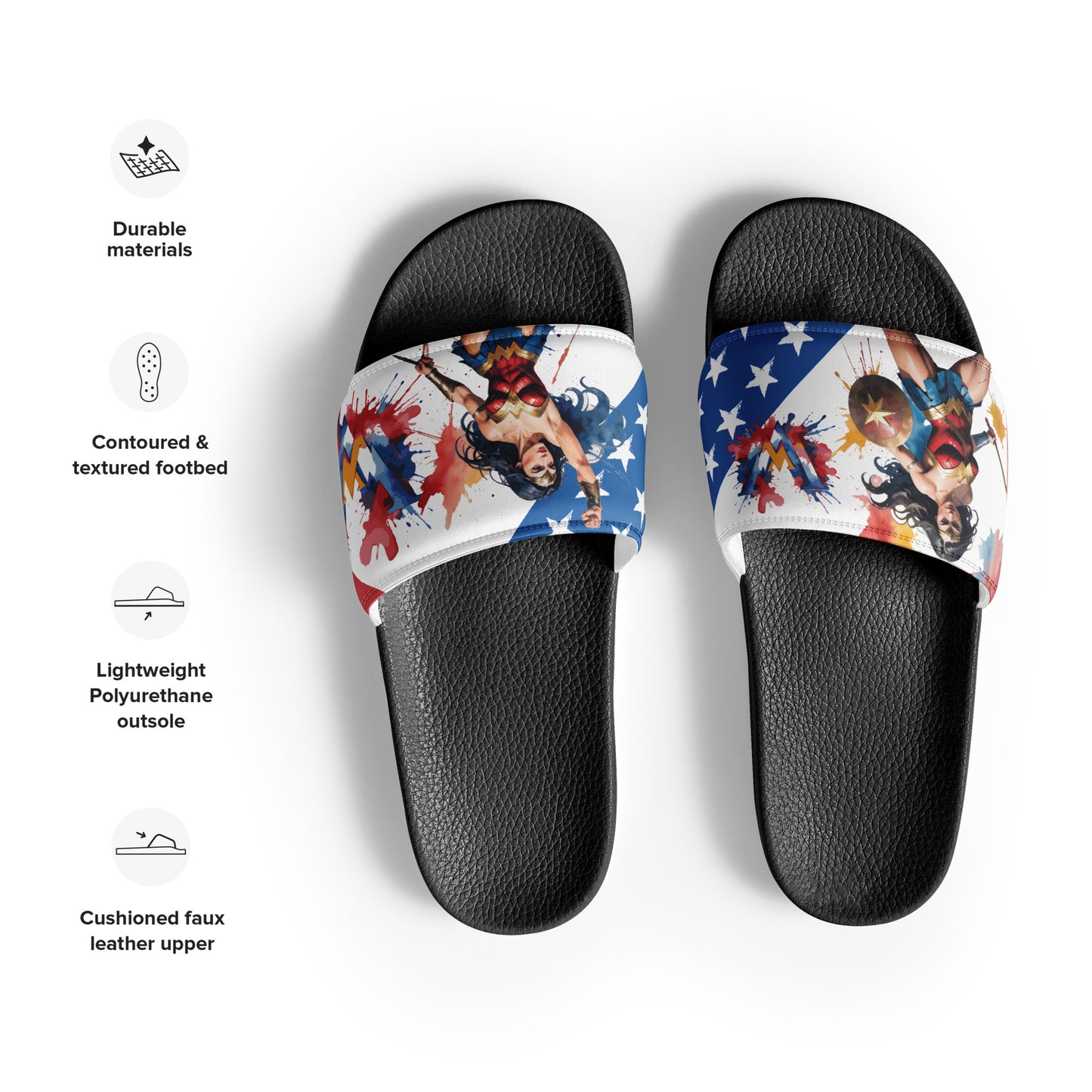 Heroic Wonder Woman Women's Slides