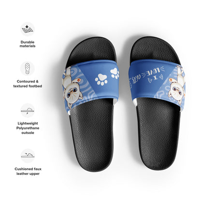 Blue Cat Paw Women's Slides