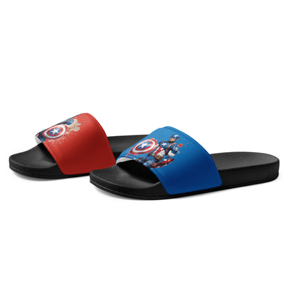 Captain America-Themed Women's Slides