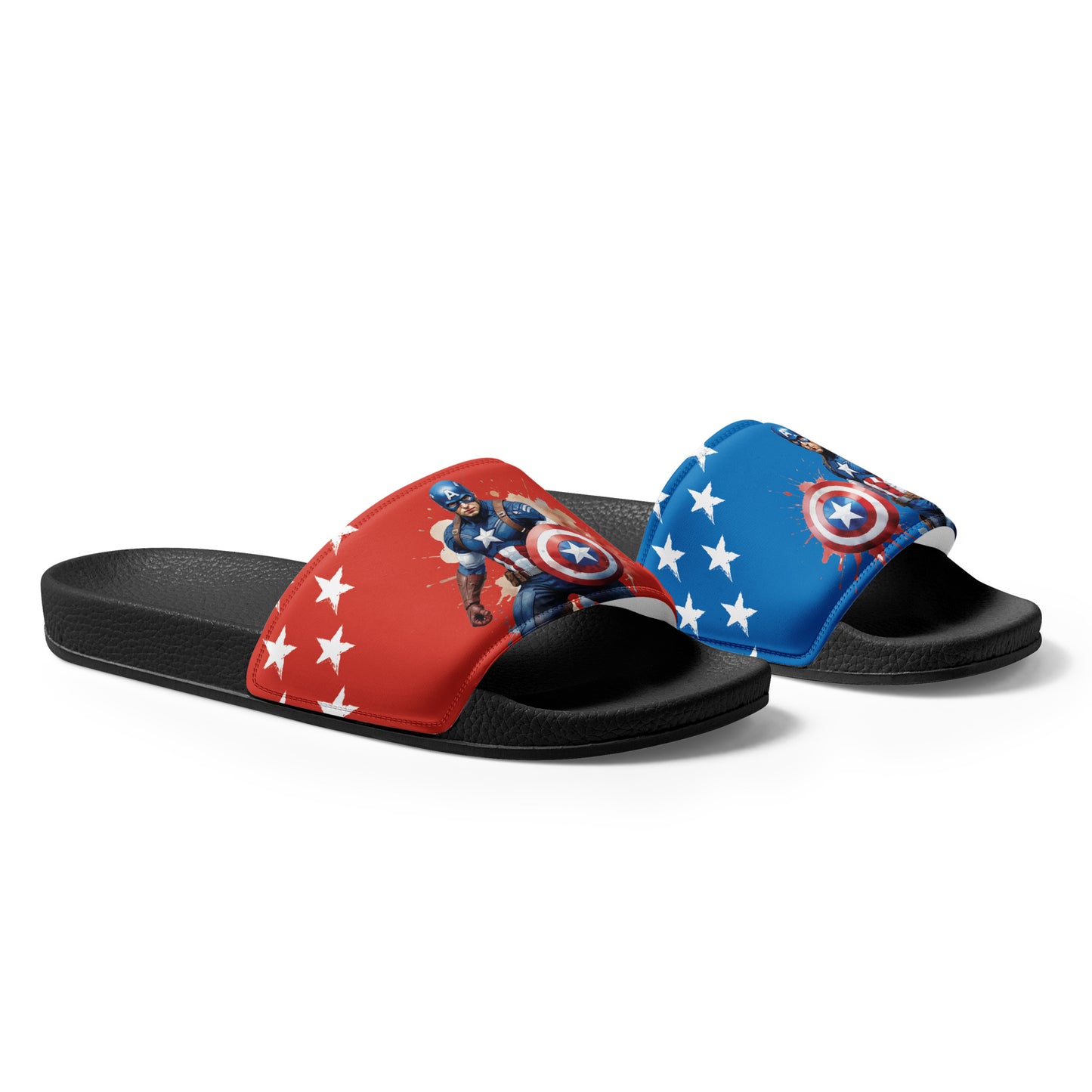 Captain America-Themed Women's Slides