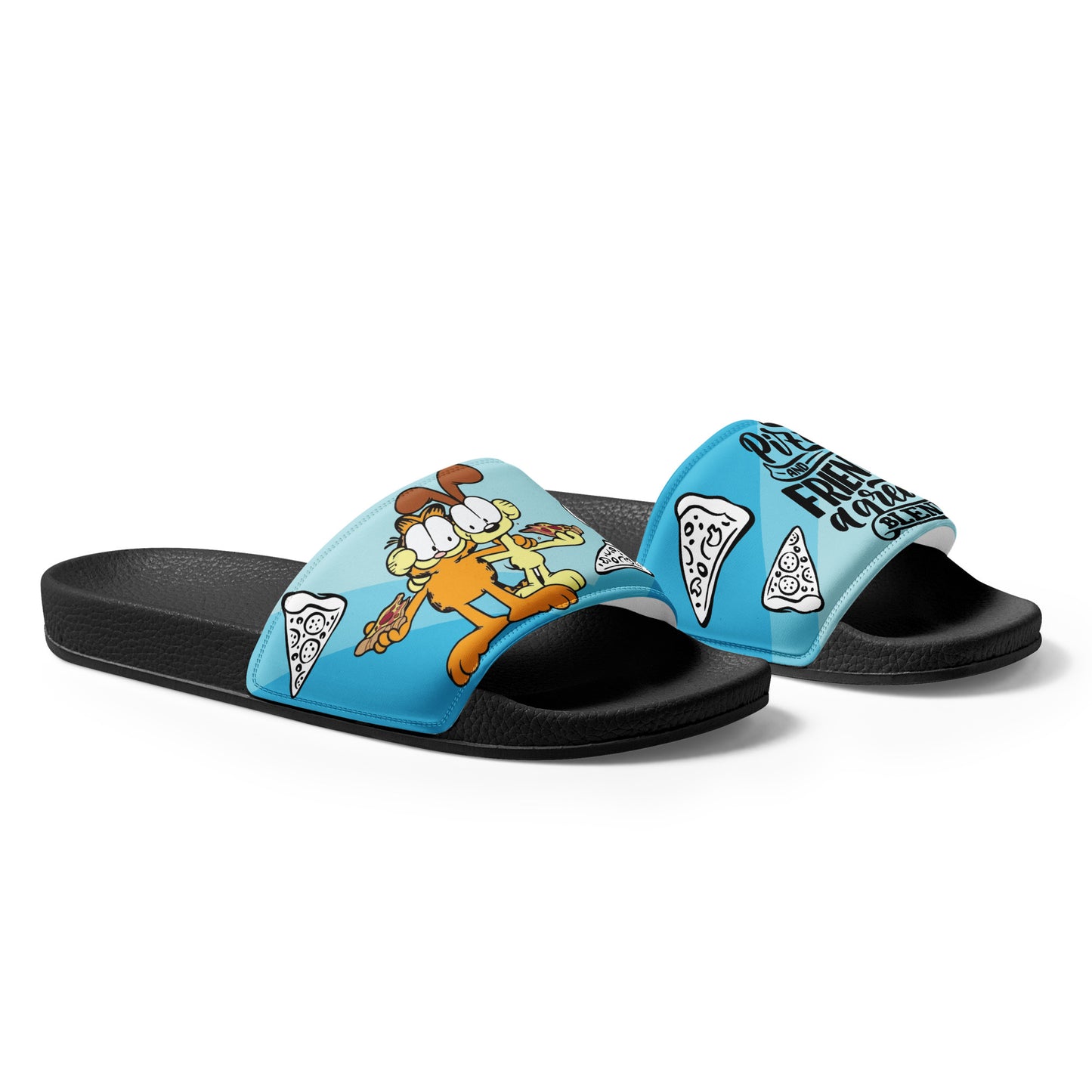 Pizza and Friends Garfield Women's Slides