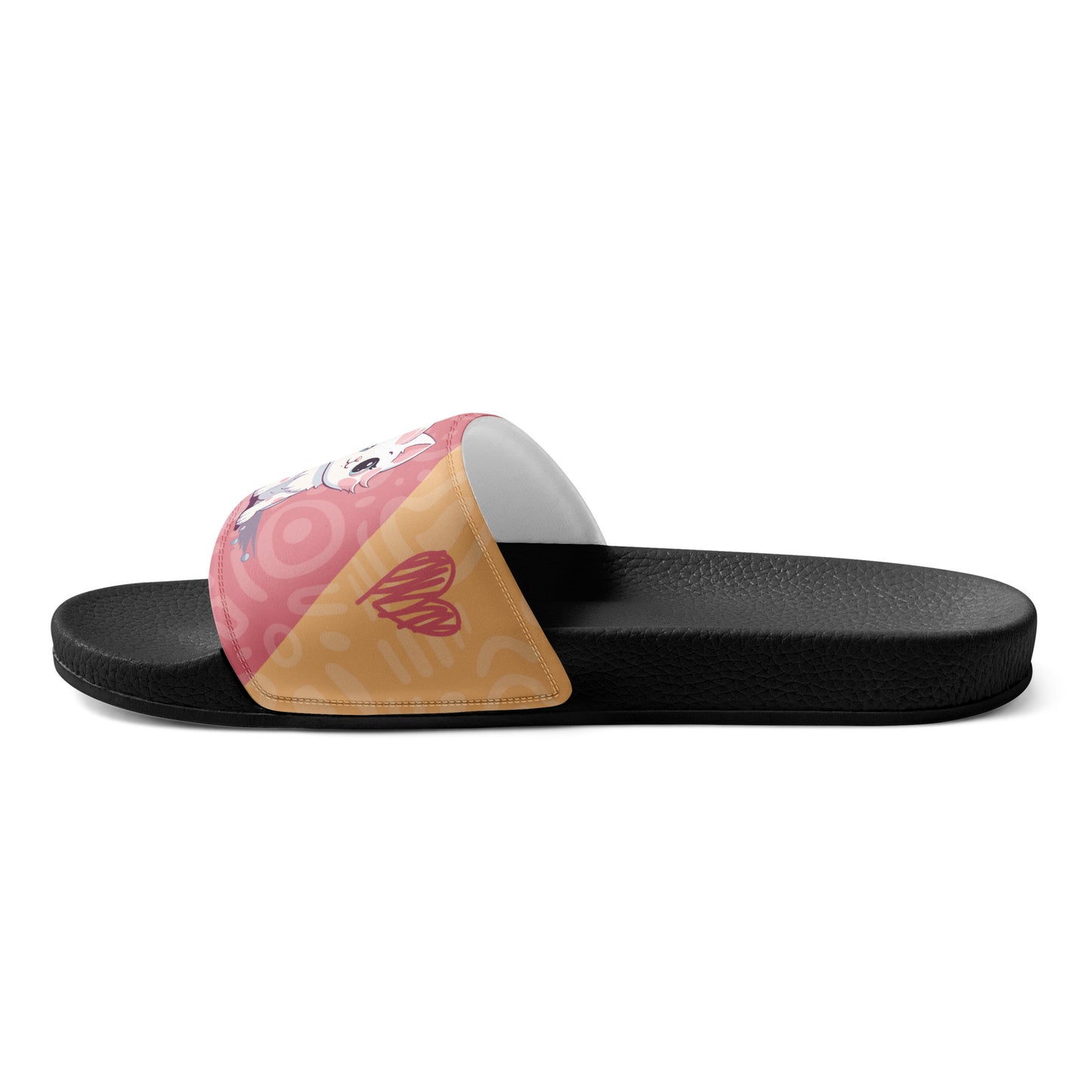 Cute Cat-Themed Pink Women's Slides