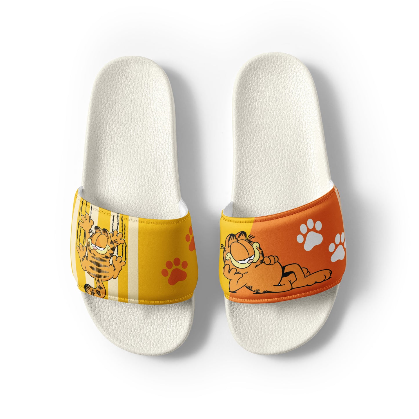 Garfield-Themed Orange and Yellow Women's Slides