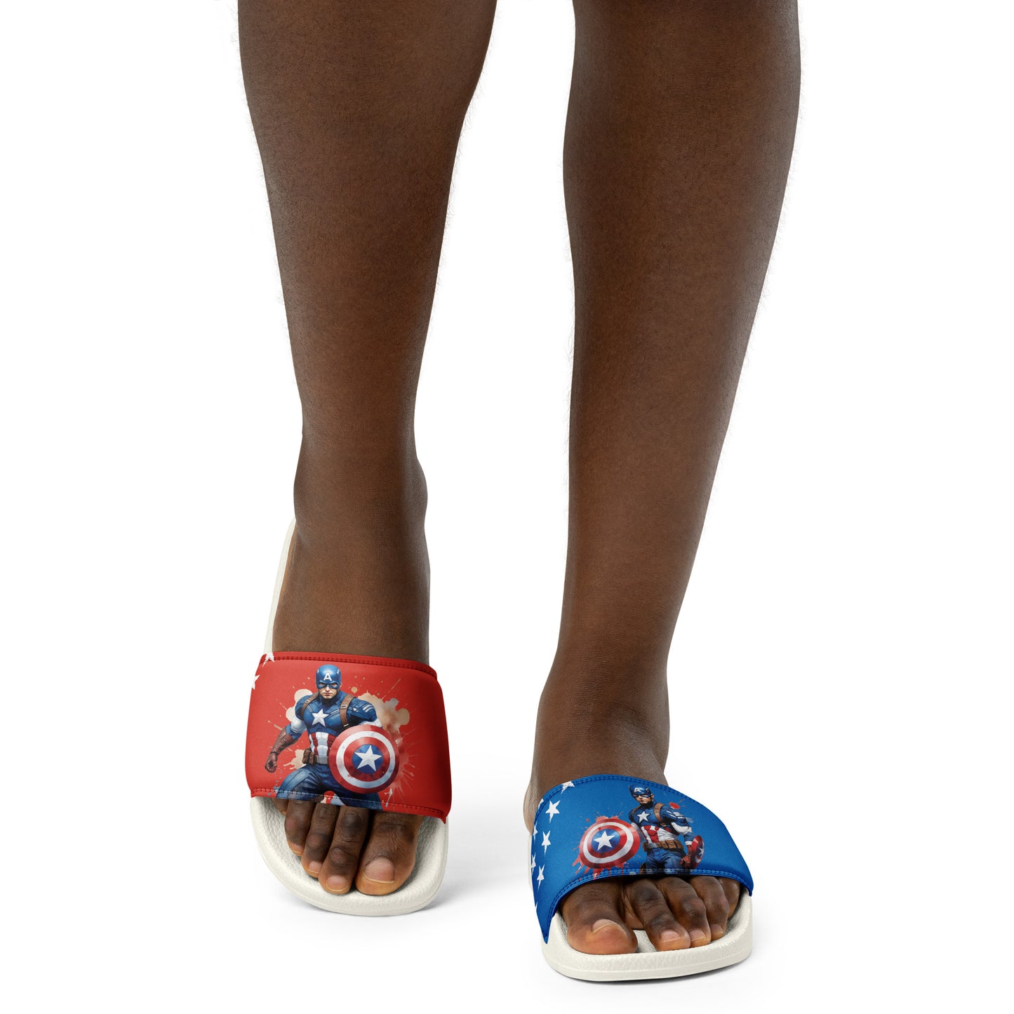 Captain America-Themed Women's Slides