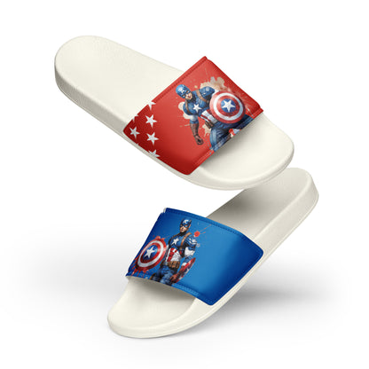 Captain America-Themed Women's Slides