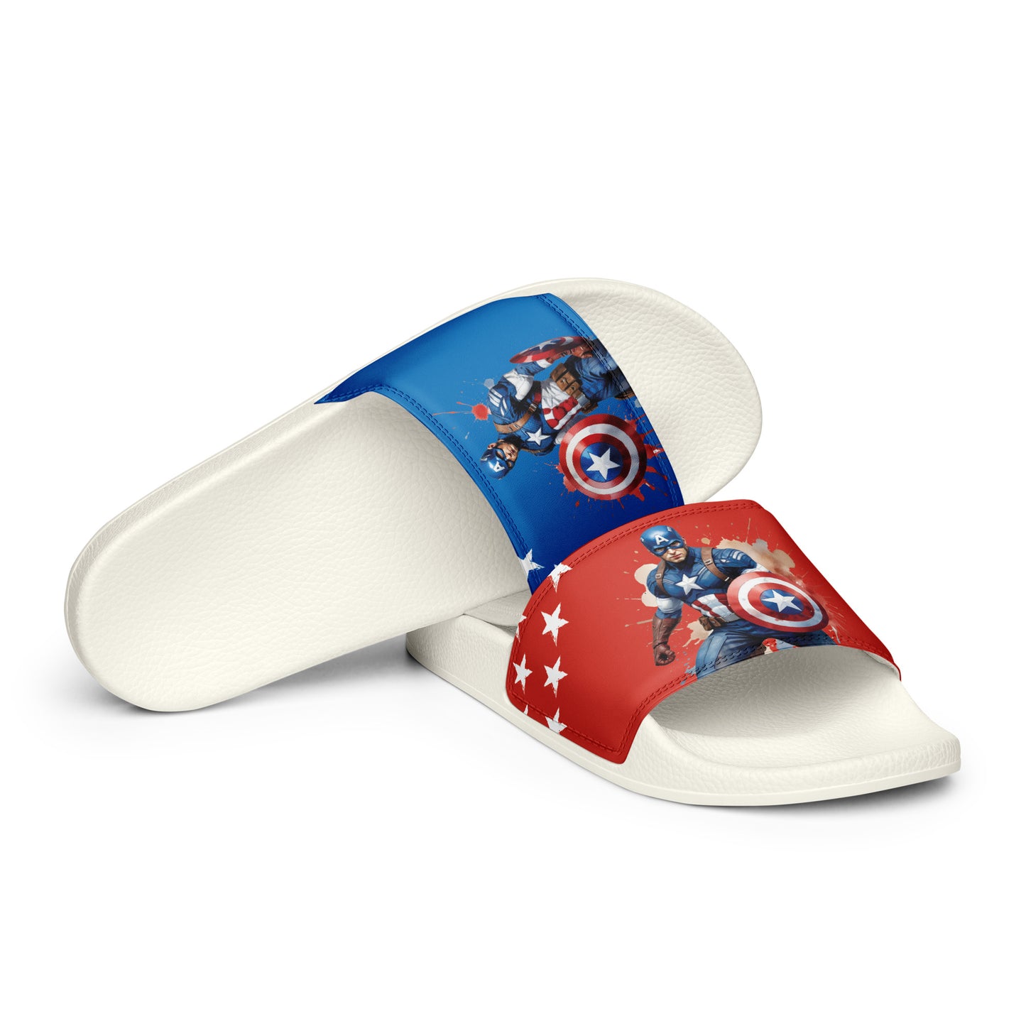 Captain America-Themed Women's Slides