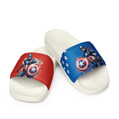 Captain America-Themed Women's Slides