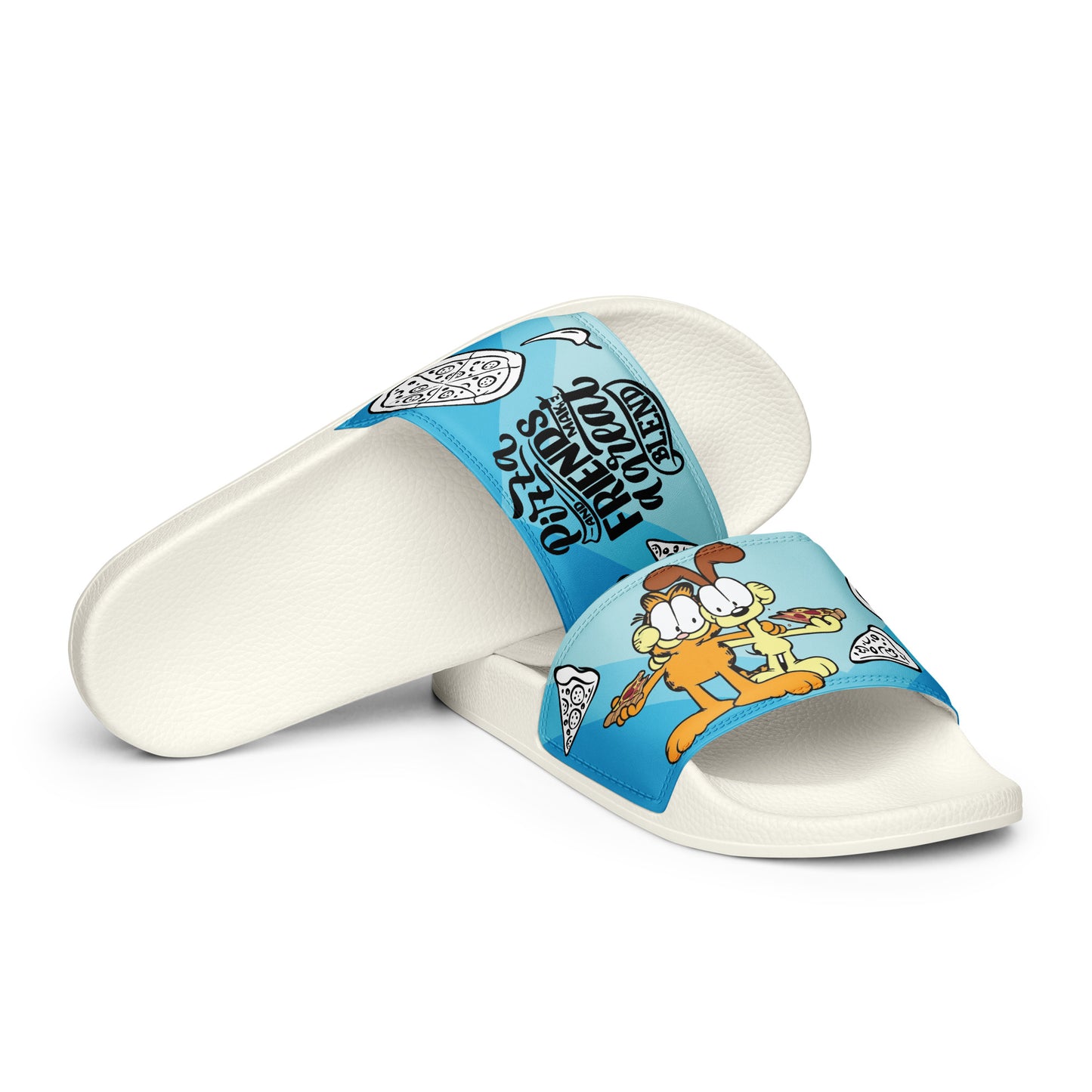 Pizza and Friends Garfield Women's Slides