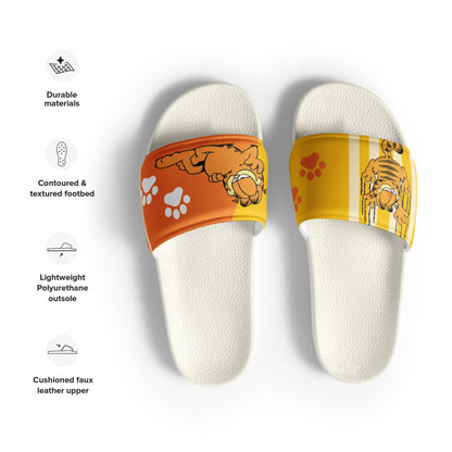 Garfield-Themed Orange and Yellow Women's Slides