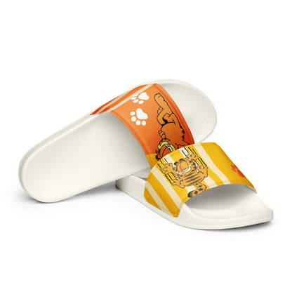 Garfield-Themed Orange and Yellow Women's Slides