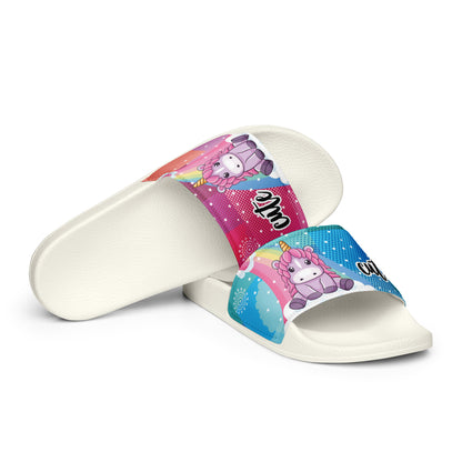 Colorful Unicorn Women's Slides