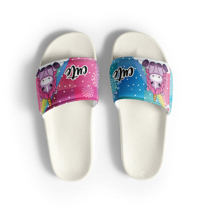 Colorful Unicorn Women's Slides