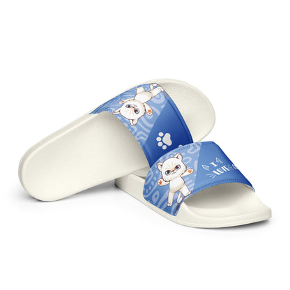 Blue Cat Paw Women's Slides