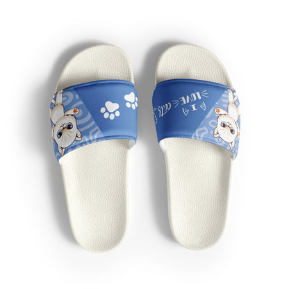 Blue Cat Paw Women's Slides