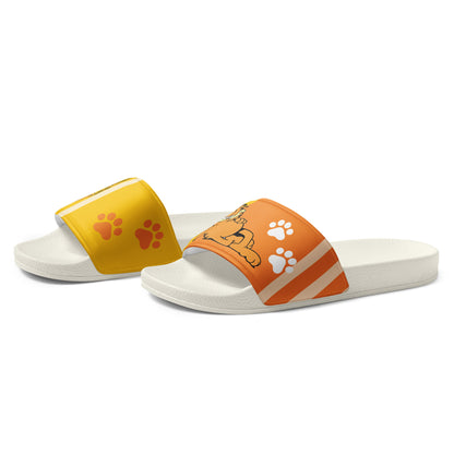 Garfield-Themed Orange and Yellow Women's Slides