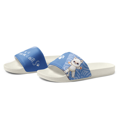 Blue Cat Paw Women's Slides