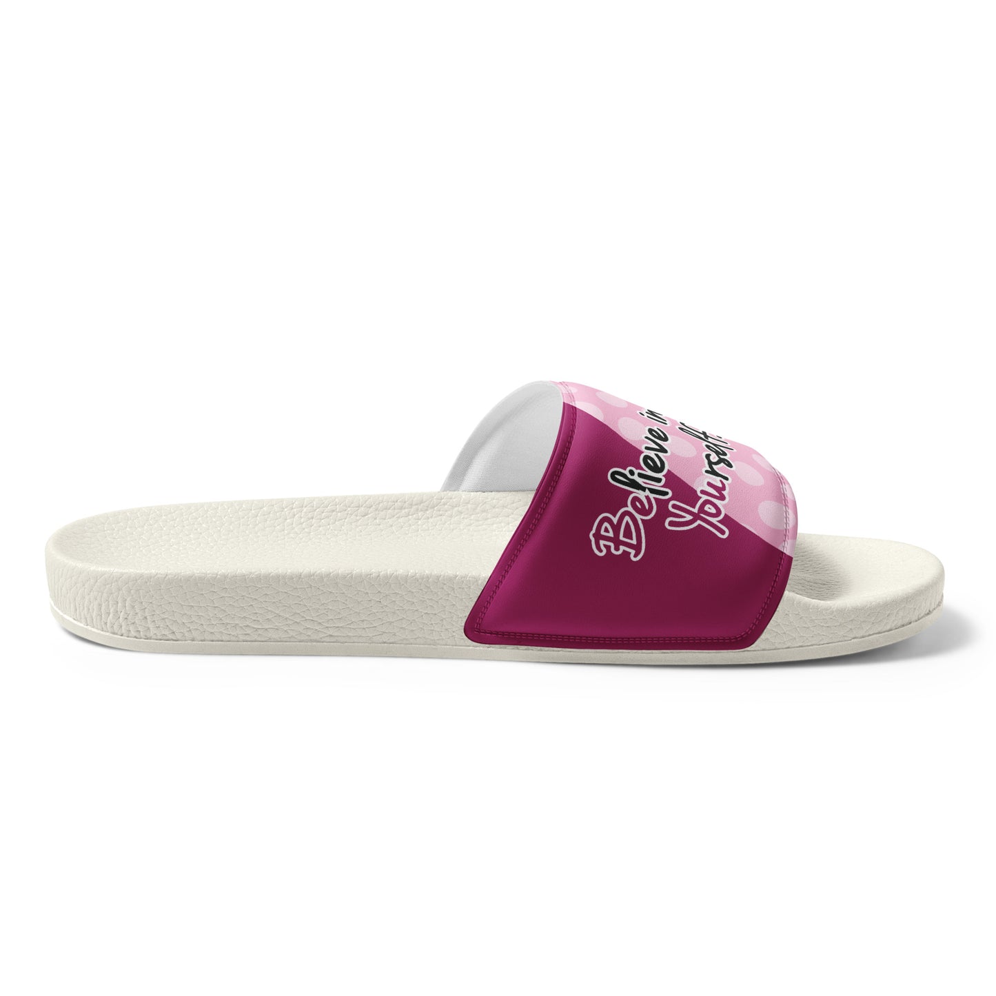 Pink Polka Dot Mushroom Women's Slides