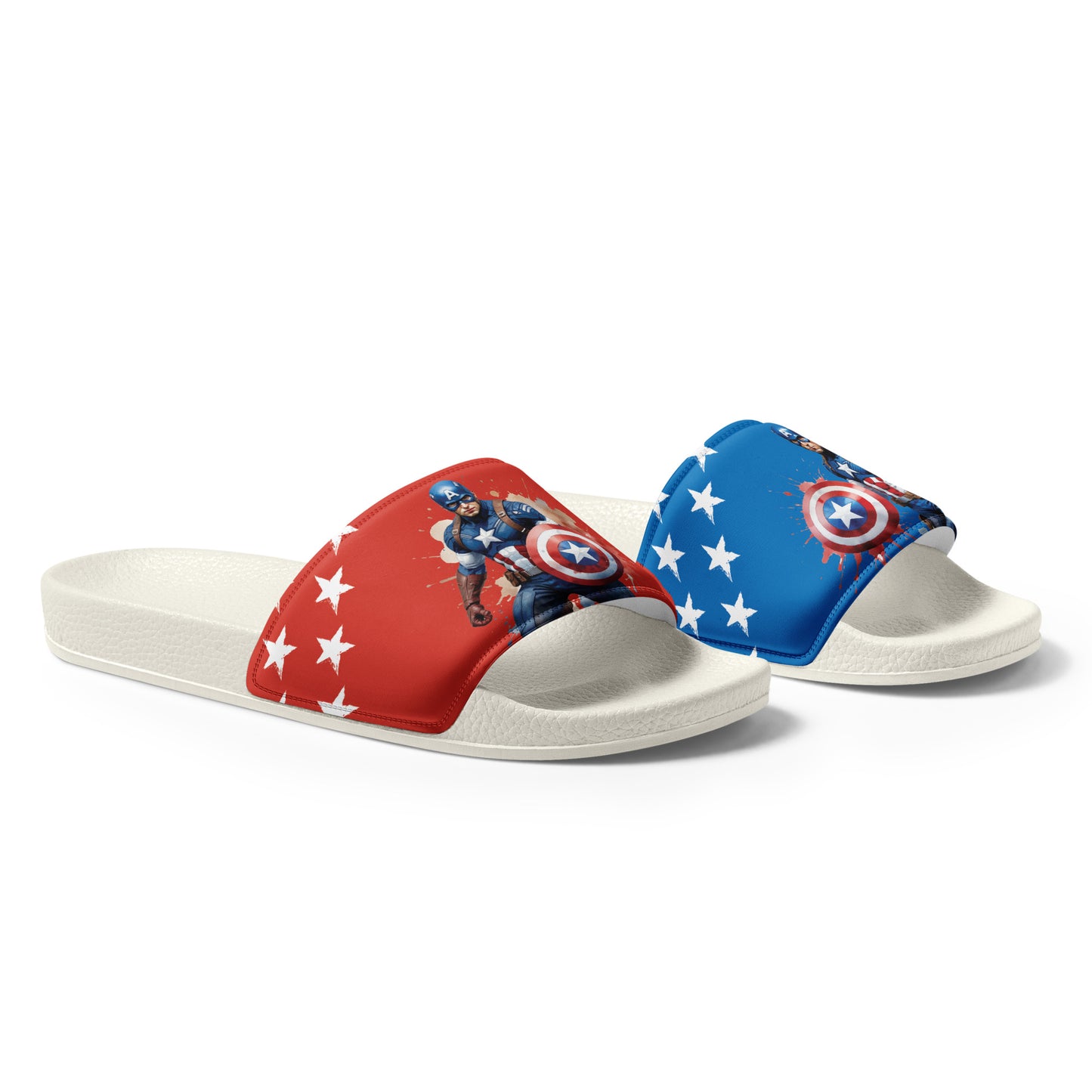 Captain America-Themed Women's Slides