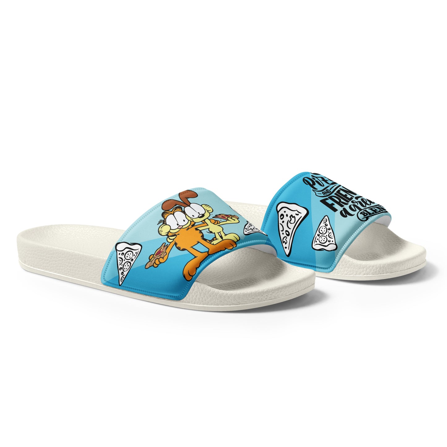 Pizza and Friends Garfield Women's Slides