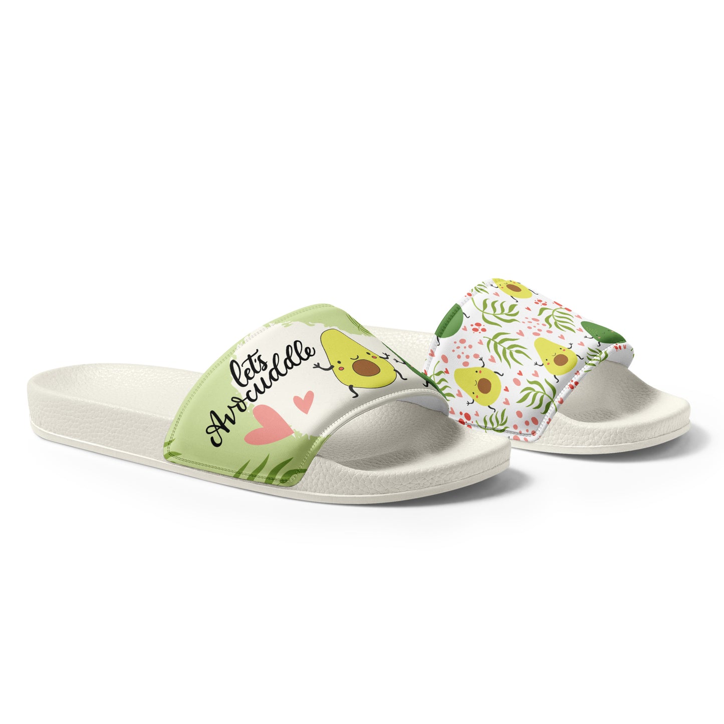 Cute Avocado-Themed Women's Slides